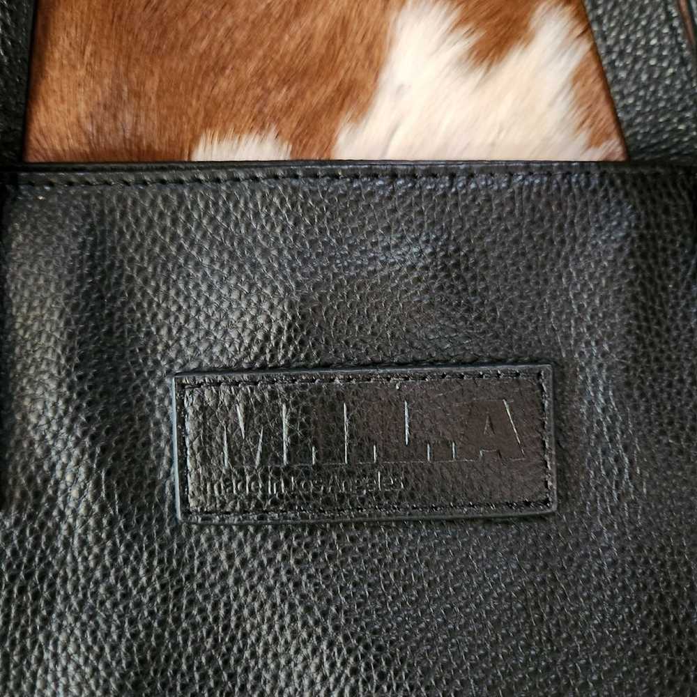 MILA Black Pebble Leather Tote Made In Los Angeles - image 4