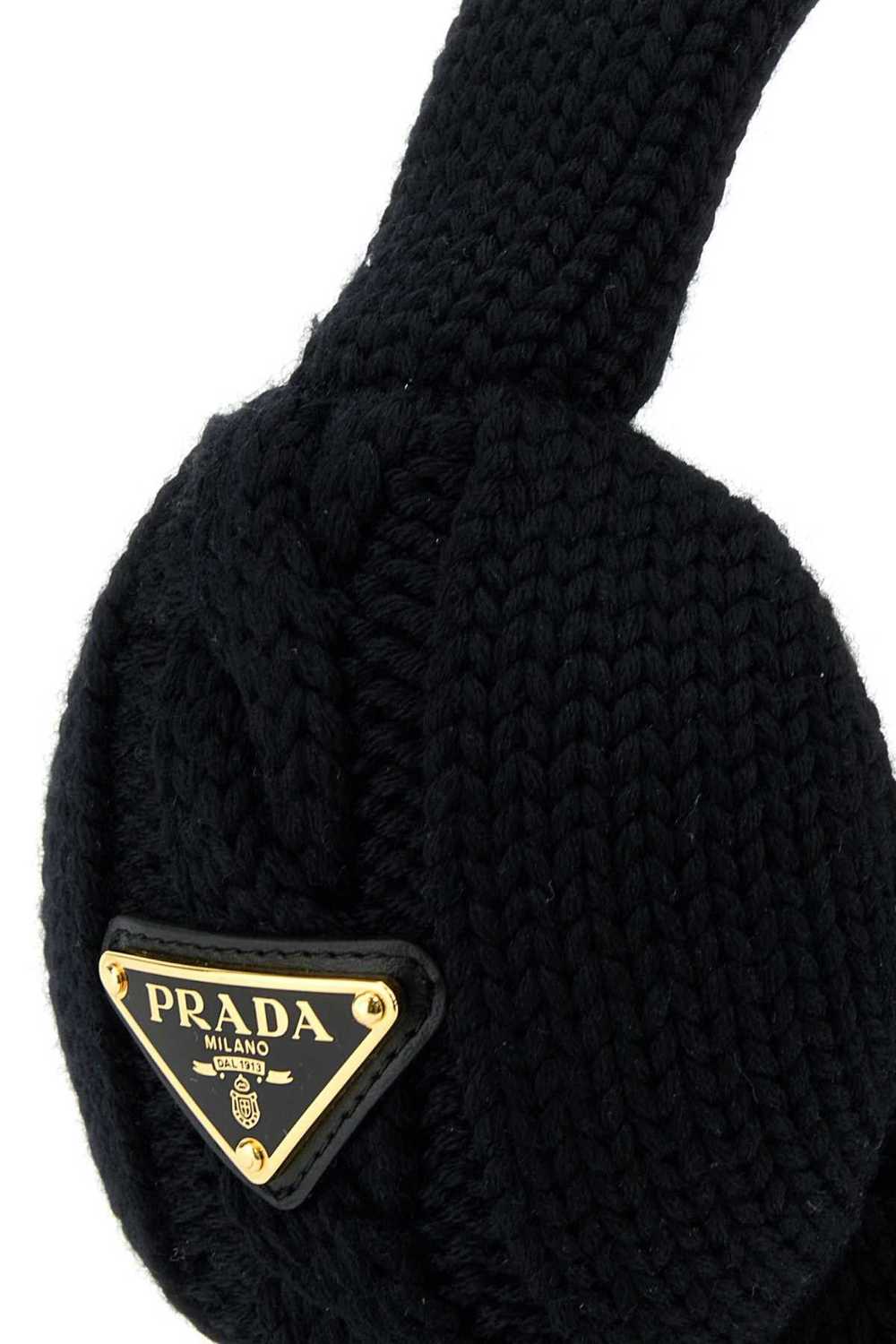 Prada Black Wool Earmuffs - image 2