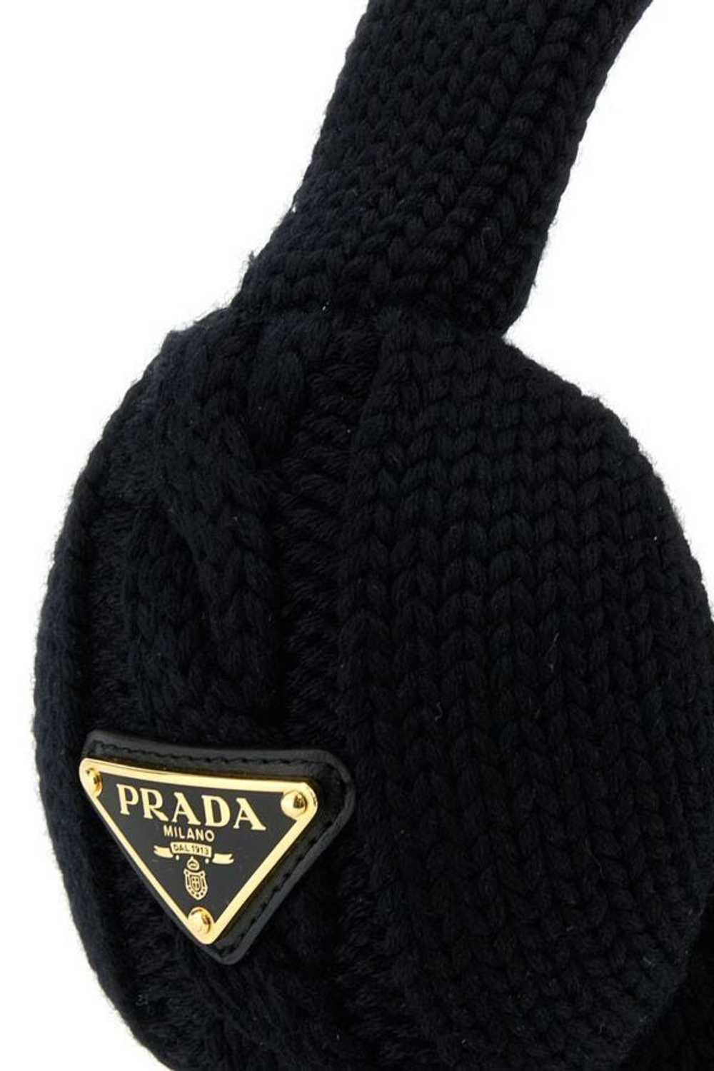 Prada Black Wool Earmuffs - image 4