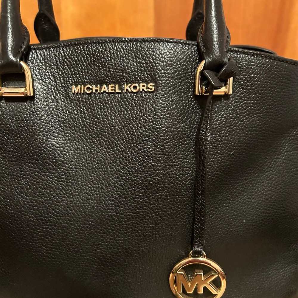 Michael Kors Maxine Black Satchel - image 11