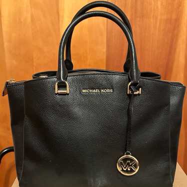 Michael Kors Maxine Black Satchel - image 1