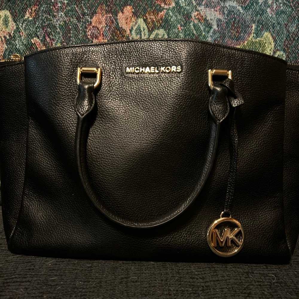 Michael Kors Maxine Black Satchel - image 2