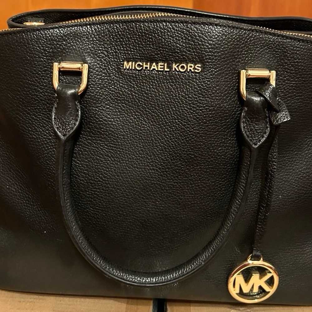 Michael Kors Maxine Black Satchel - image 5