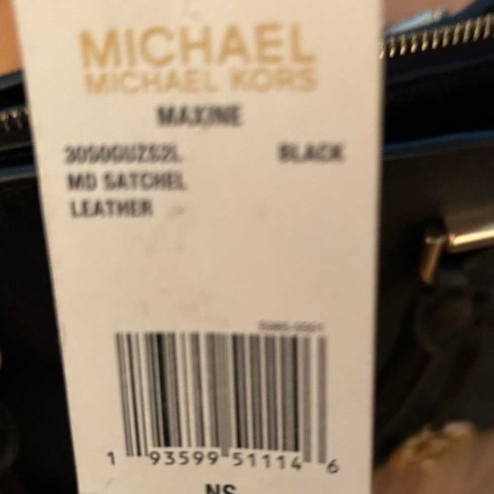 Michael Kors Maxine Black Satchel - image 7