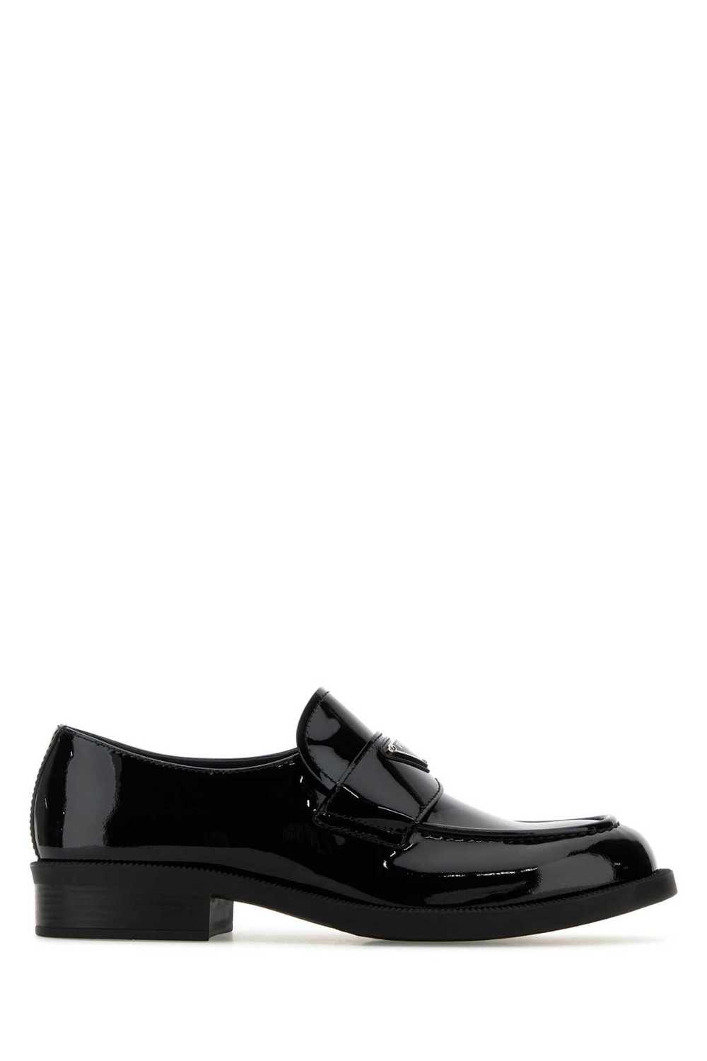 Prada Black Leather Loafers - image 1