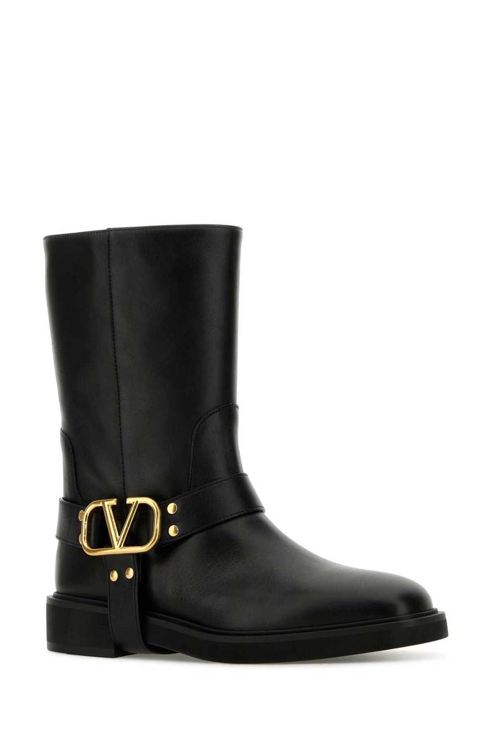 Valentino Garavani Black Leather Boots - image 2