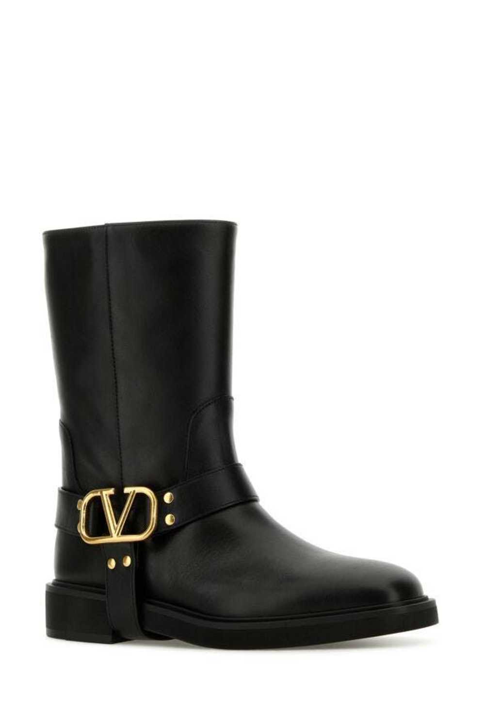 Valentino Garavani Black Leather Boots - image 4