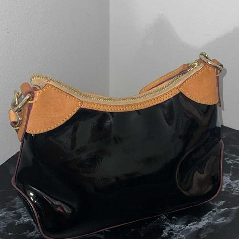 DOONEY & BOURKE Patent Small Hobo Black Shiny Pat… - image 7