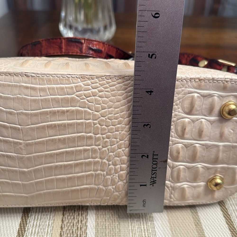 Brahmin Mini Asher Pecan/Cream Leather Shoulder B… - image 6