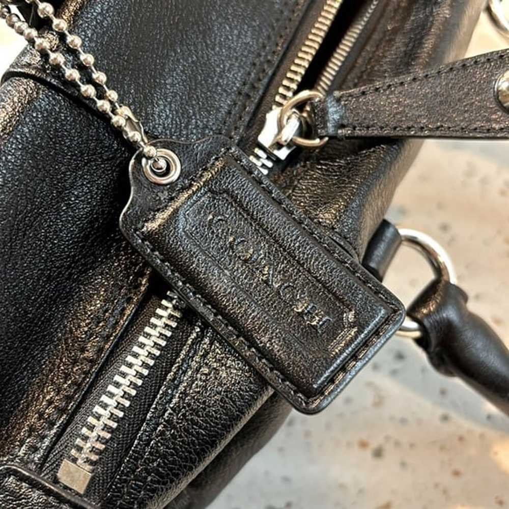 Coach Black Leather Satchel or Shoulder Handbag - image 3