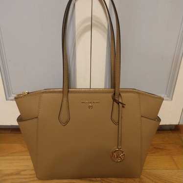 Michael Kors Purse Tan Brown Leather - image 1