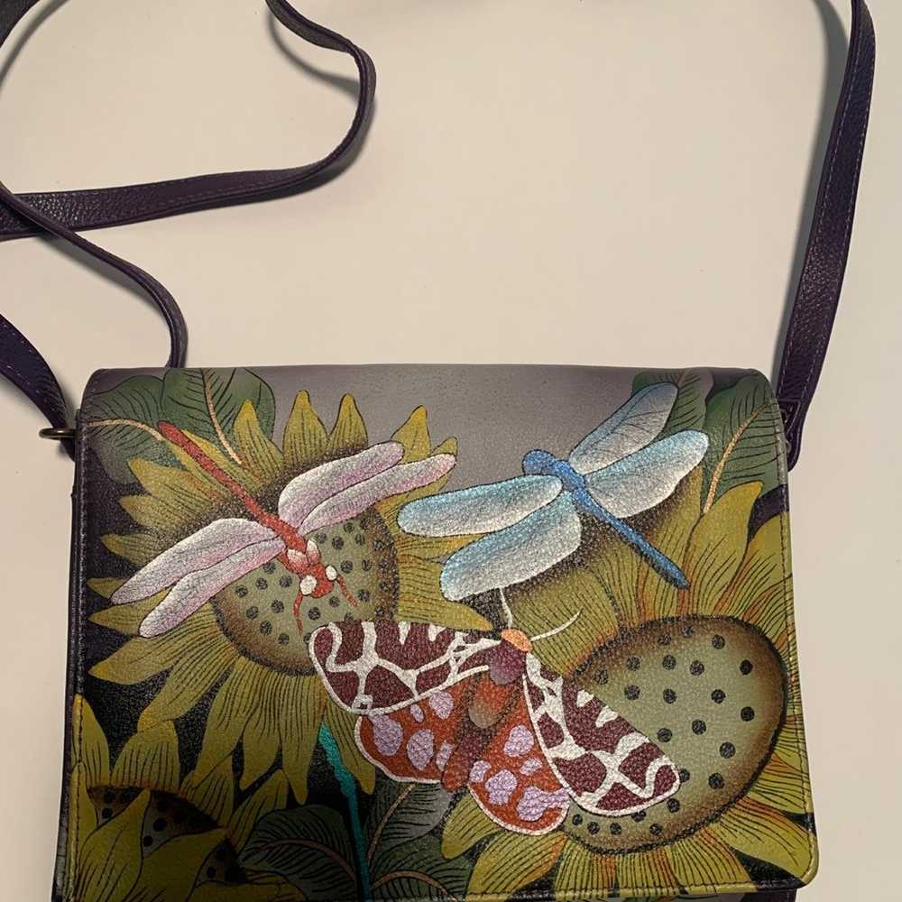 New Anuschka hand painted leather handbag. - image 2