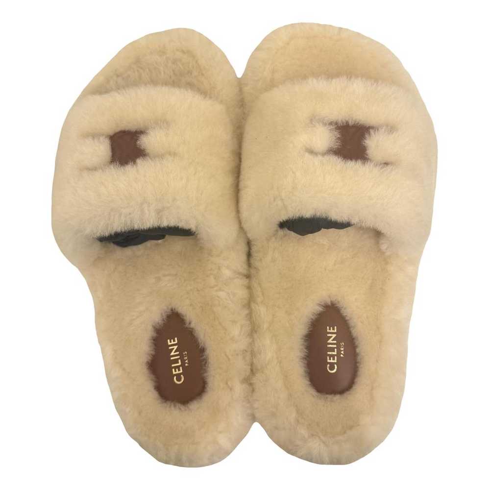 Celine Faux fur sandals - image 1