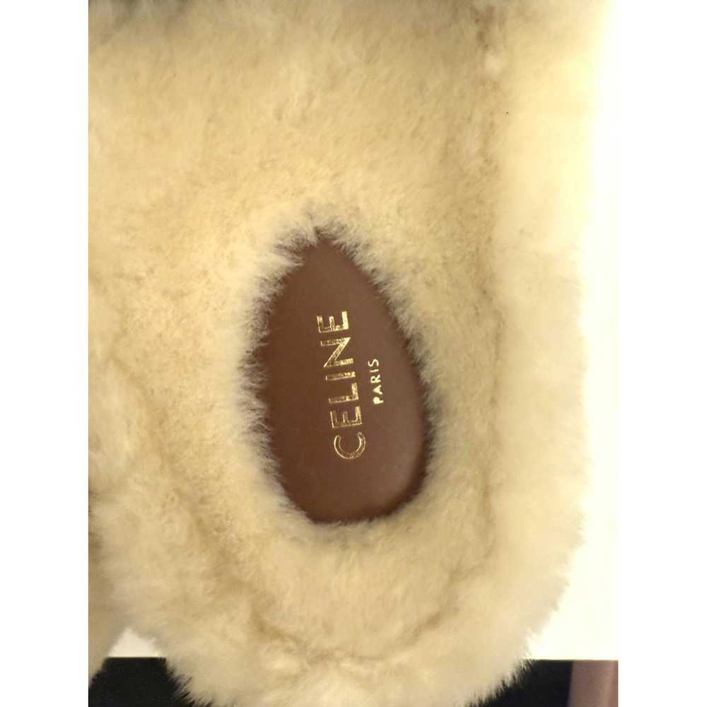 Celine Faux fur sandals - image 2