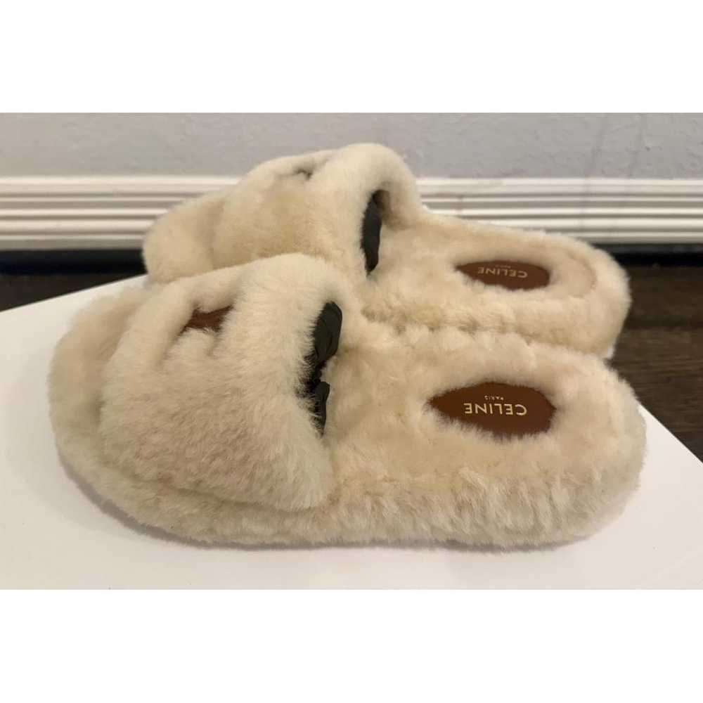 Celine Faux fur sandals - image 3