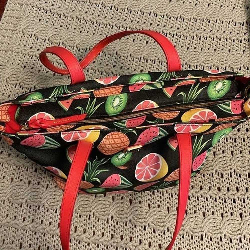 DOONEY & BOURKE LARGE ZIPPERED TOTE TROPICAL FRUI… - image 7