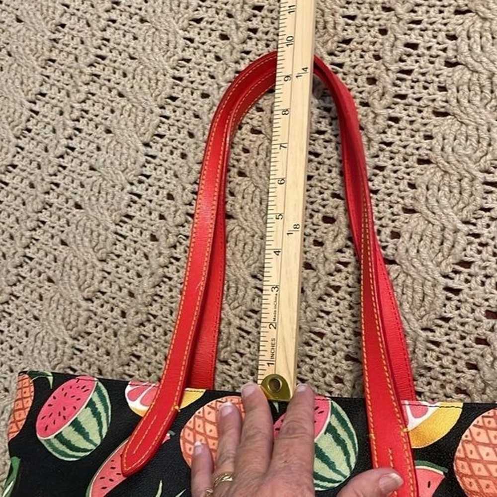 DOONEY & BOURKE LARGE ZIPPERED TOTE TROPICAL FRUI… - image 9