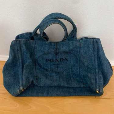 PRADA Canapa Tote Denim Large Prada - image 1