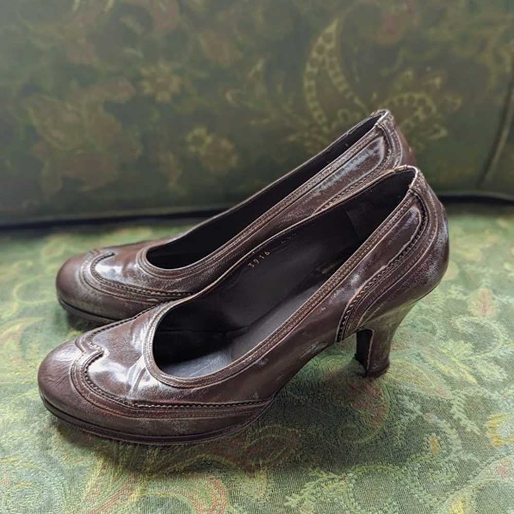 Rare Vintage Dries Van Noten Pumps Italian Leathe… - image 2