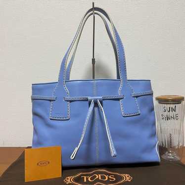 《Brand New》TOD'S Leather Handbag Light Blue