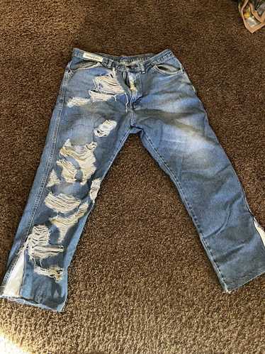 Custom × Distressed Denim Custom distressed reed d