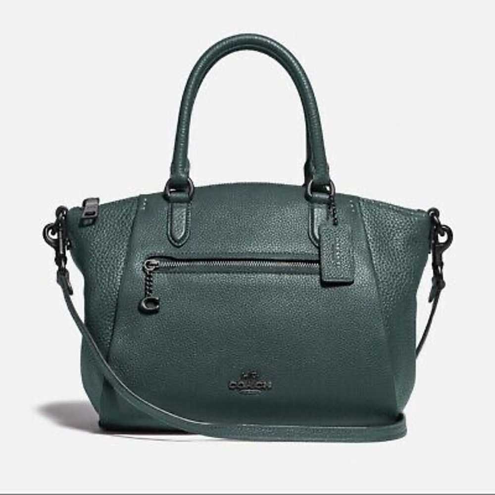 Authentic COACH women’s Elise pebble green leathe… - image 1