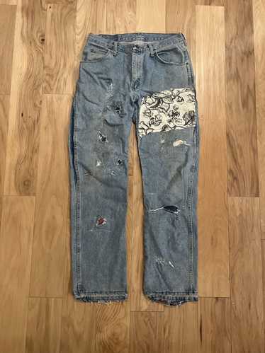 Custom × Vintage × Wrangler Vintage faded custom r