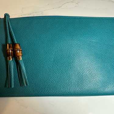 Gucci Bamboo Leather Clutch