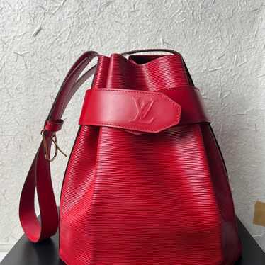 Louis Vuitton Epi Shoulder Bag Red