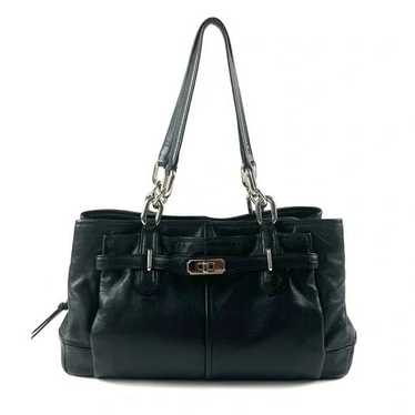 Coach Chelsea Jayden Black Leather Carryall Handba