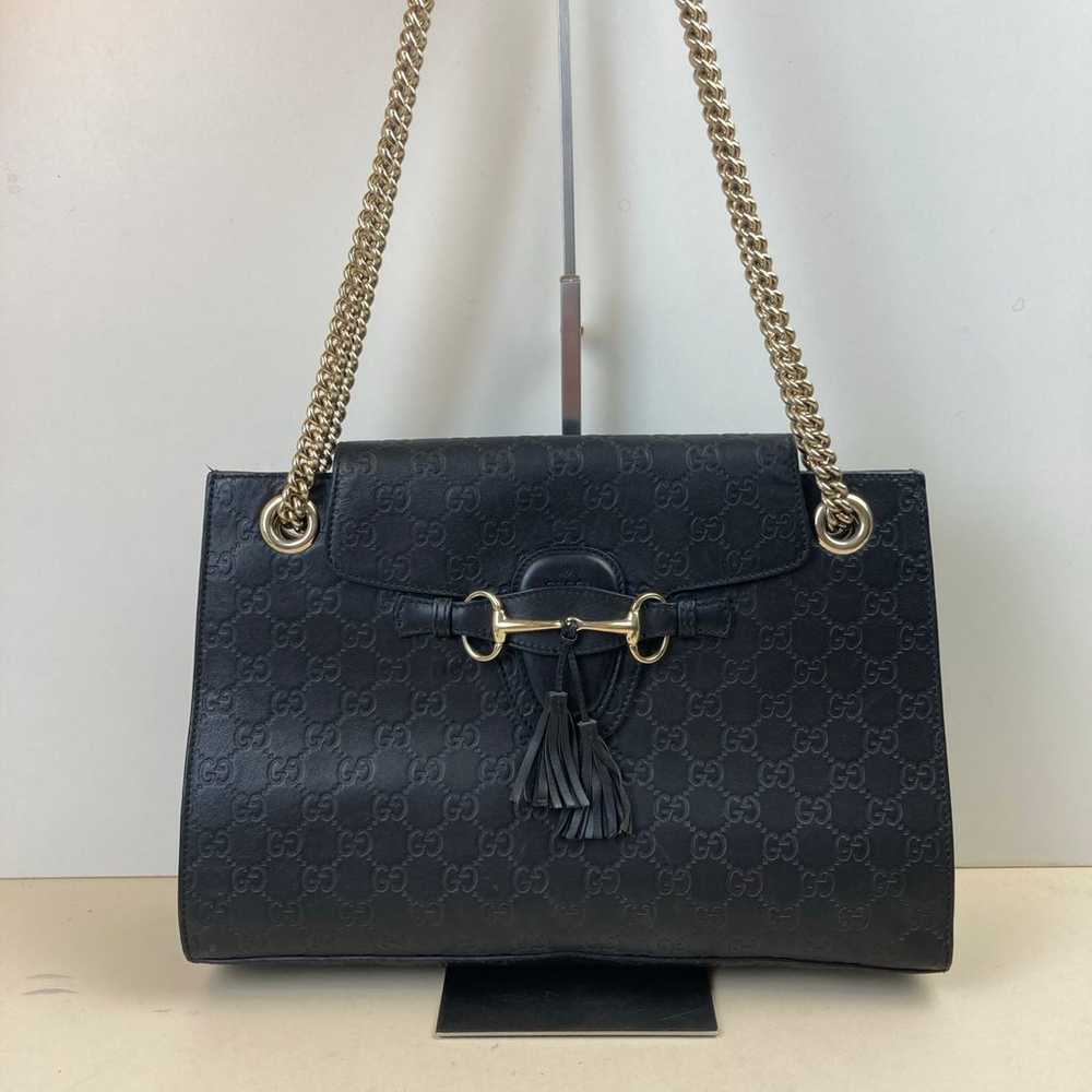 Gucci Guccissima Horsebit Emily Large black - image 2