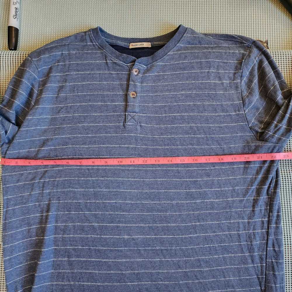 Marine Layer Marine Layer Men's Large Blue Stripe… - image 7