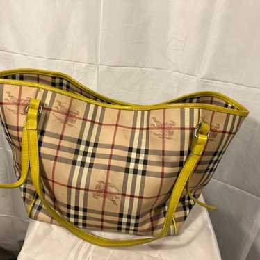 Authentic Burberry Haymarket Check Canterbury Tote