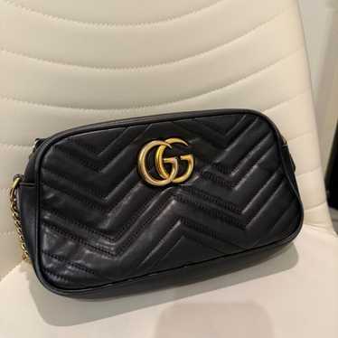 GUCCI Black Quilted Shoulder Bag