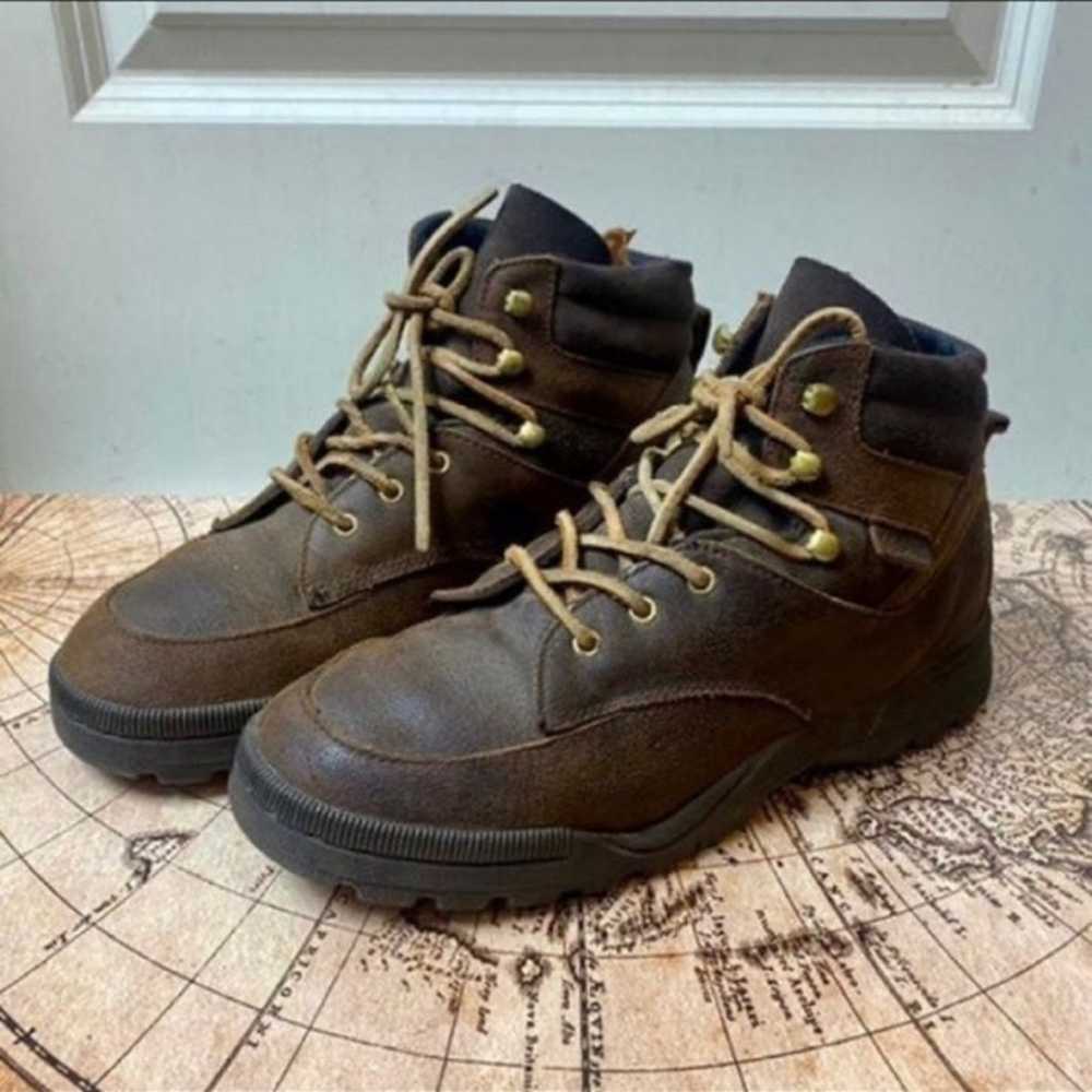 (Vintage)LAGear Genuine Real Leather Hiking Boots… - image 4