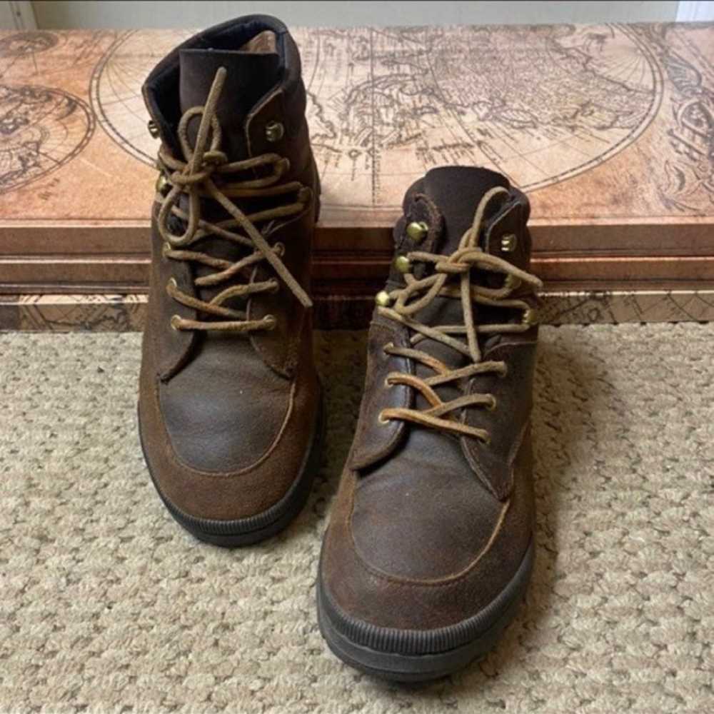 (Vintage)LAGear Genuine Real Leather Hiking Boots… - image 7