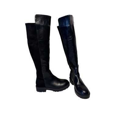 ZBY Tall Black Over The Knee Riding Boots