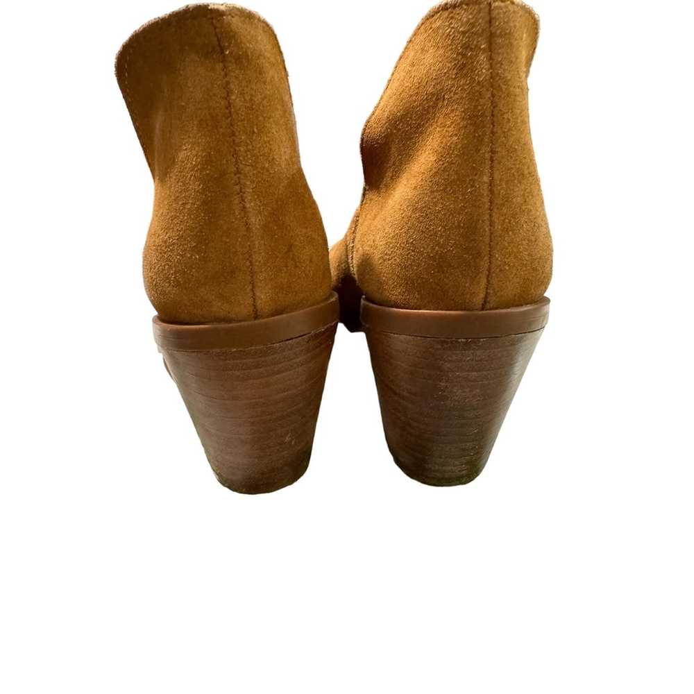 Steve Madden Brown Suede Heeled Ankle Boots Size 7 - image 5