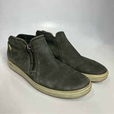 ECCO soft Nubuck bootie gray leather size 40