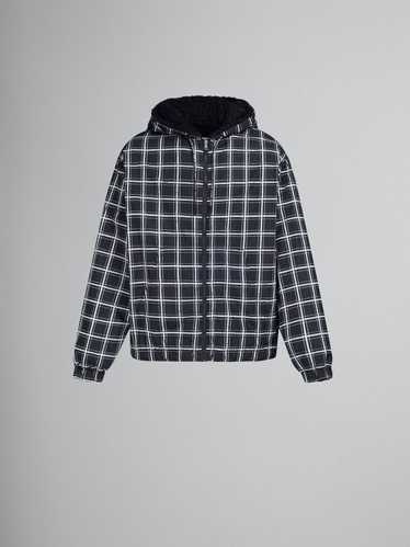 Marni o1w1db10125 Checked Nylon Jacket in Black