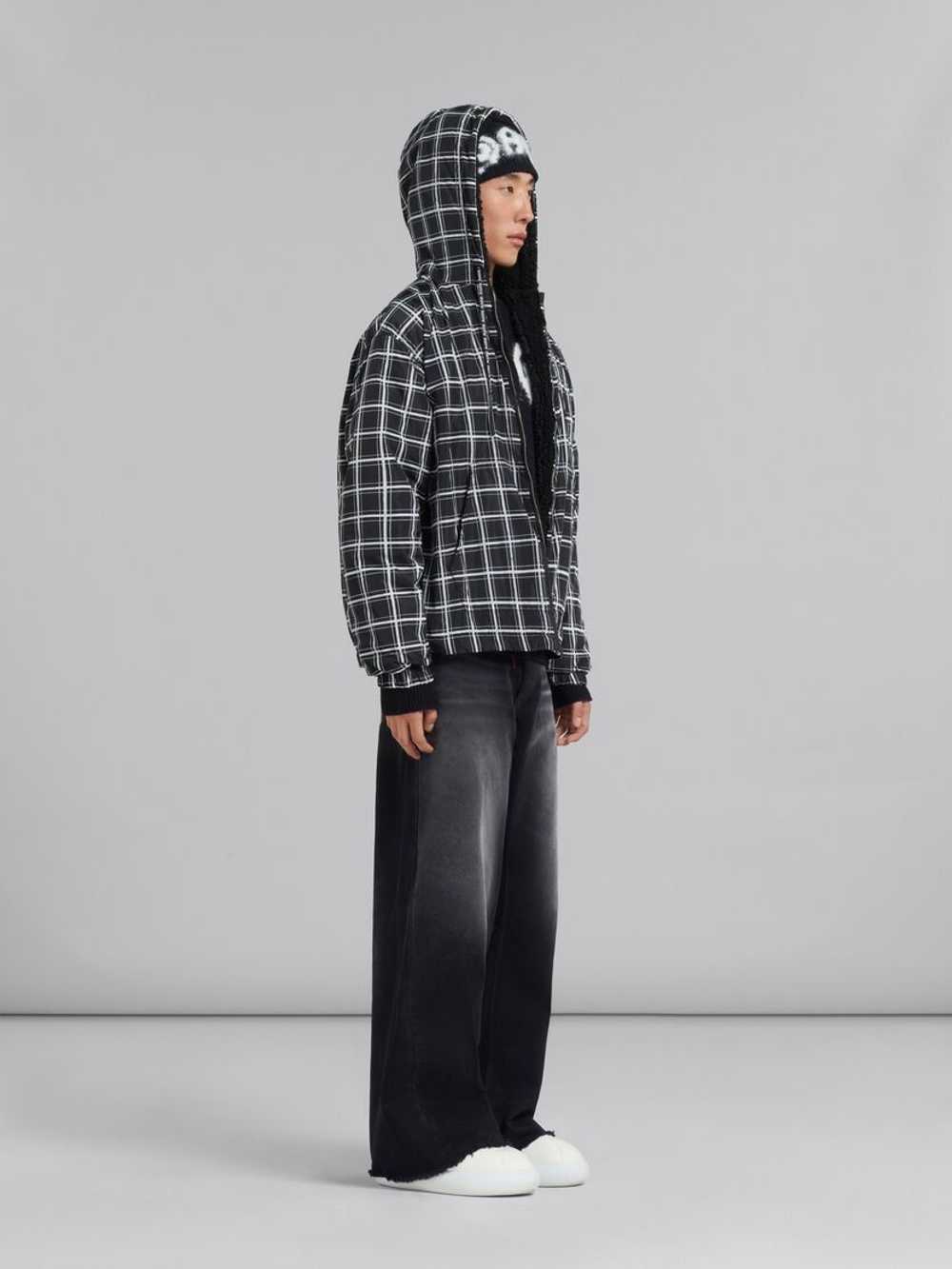 Marni o1w1db10125 Checked Nylon Jacket in Black - image 4