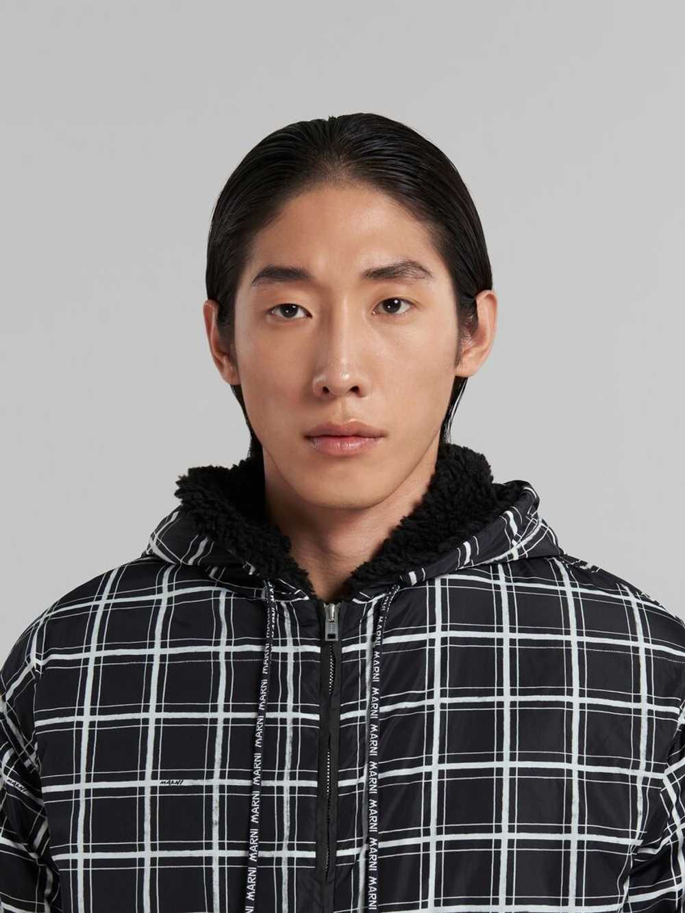 Marni o1w1db10125 Checked Nylon Jacket in Black - image 5