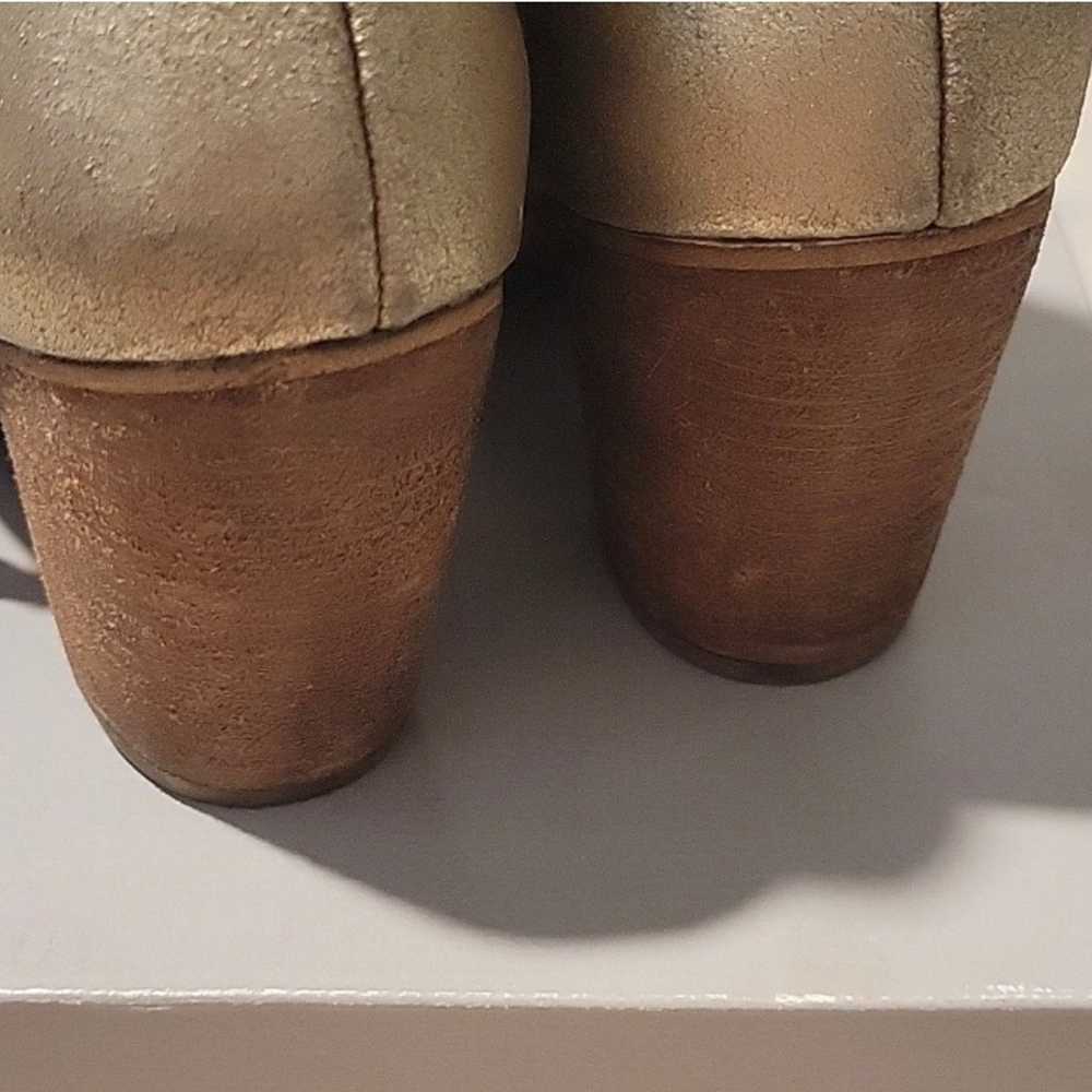 BP Gold Trolley Booties genuine leather ankle boo… - image 5