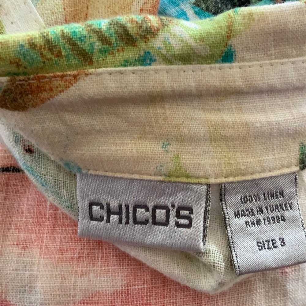 Chico’s..100% linen blouse - image 10