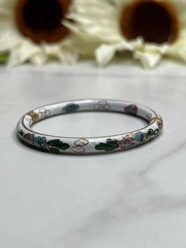 Vintage Child’s Hinged Cloisonné Bangle Bracelet