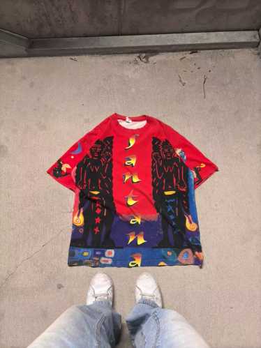 Vintage 90s Carlos Santana Sacred Fire All Over Pr