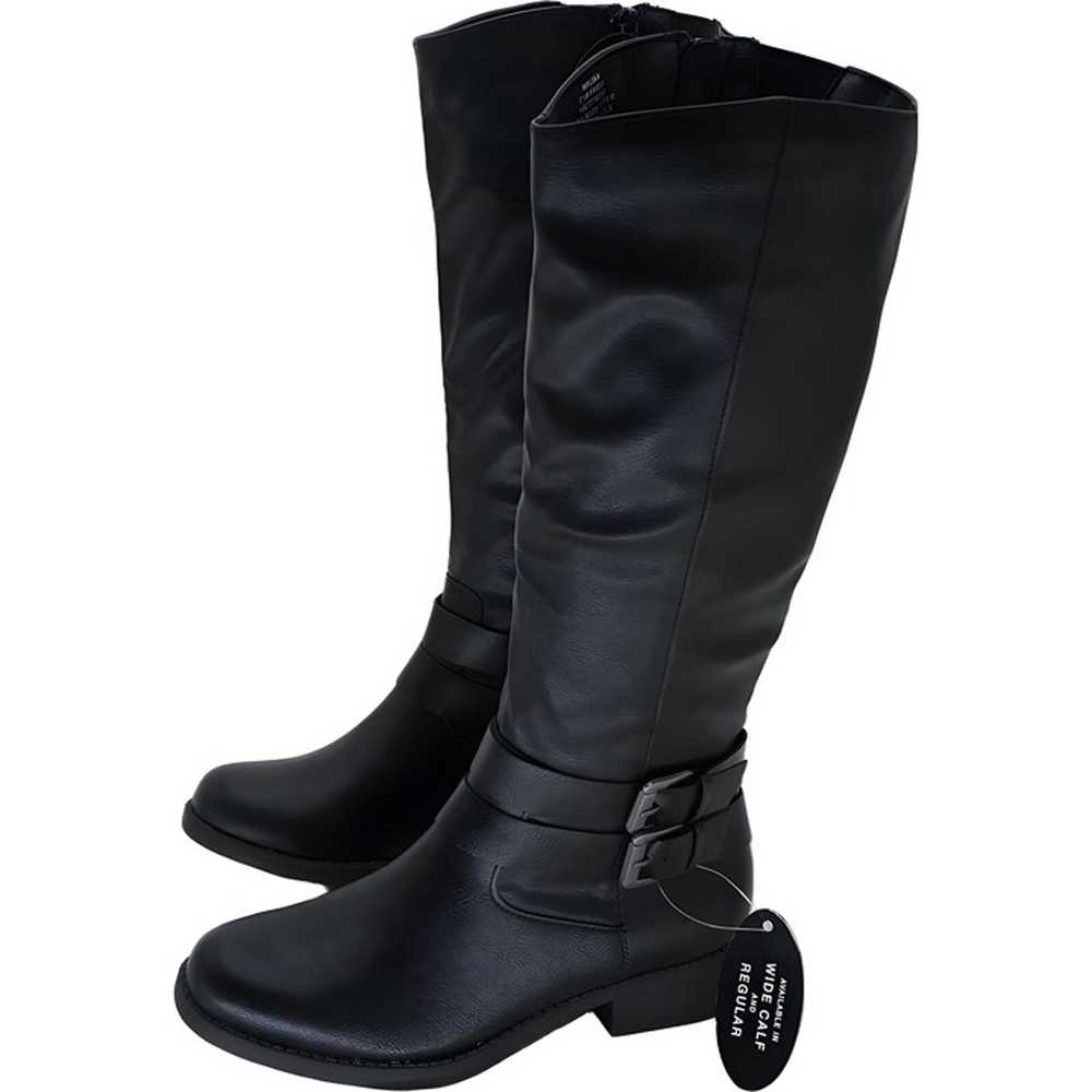 Style Co Women's Maliaa Buckle Riding Boots Black… - image 2