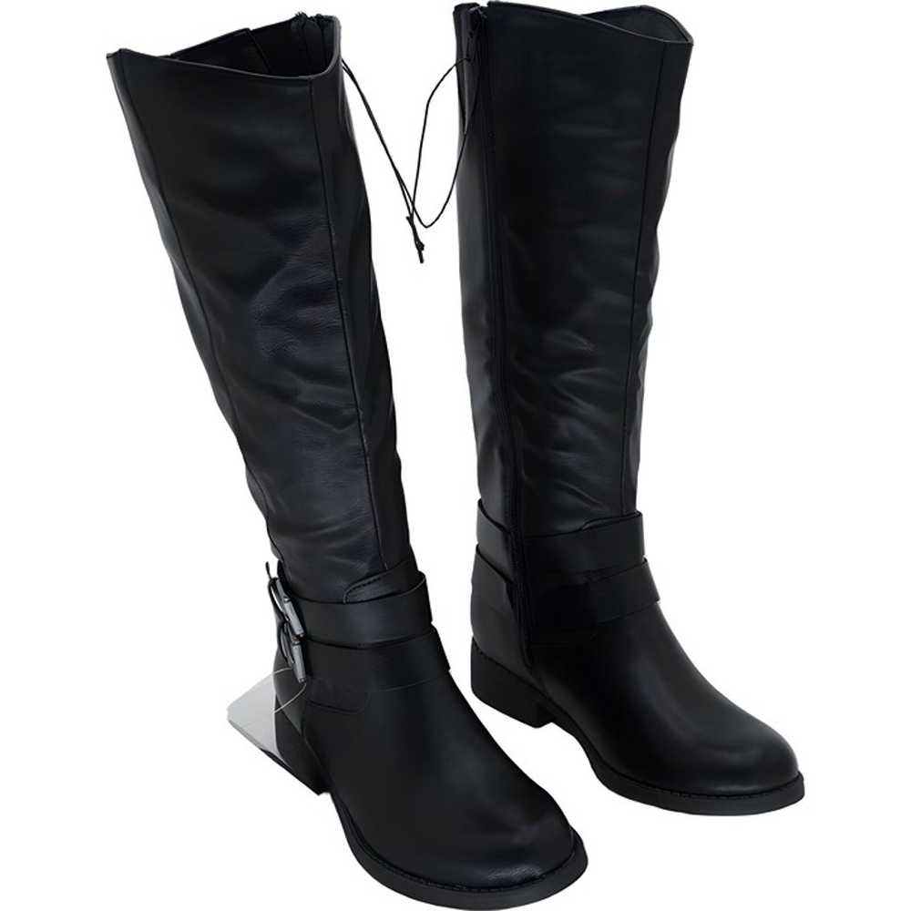 Style Co Women's Maliaa Buckle Riding Boots Black… - image 4