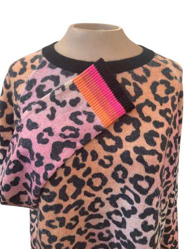 Brodie Cashmere Leopard Sweater, L