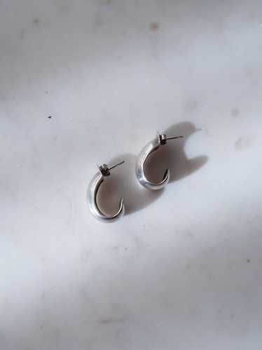 Sterling Silver Midi Hoops